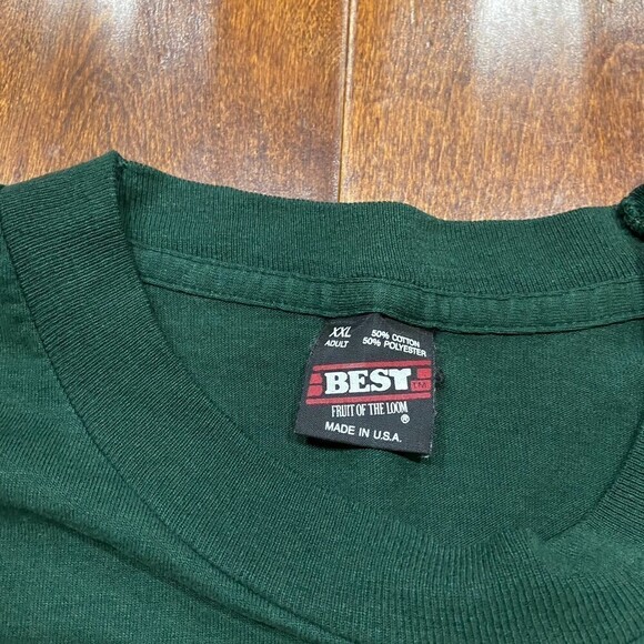 Lithia Springs Lions Vintage HS Green Yellow Long Sleeve T-Shirt Men's Size XXL - Picture 8 of 8